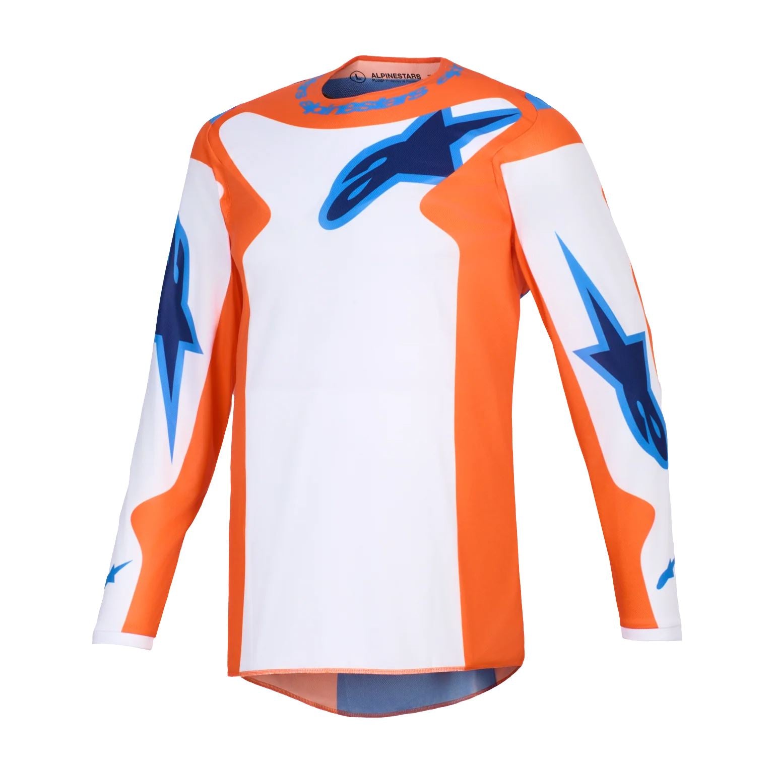 Alpinestars 2026 Fluid Grid Motocross Jersey Orange Ucla Blue
